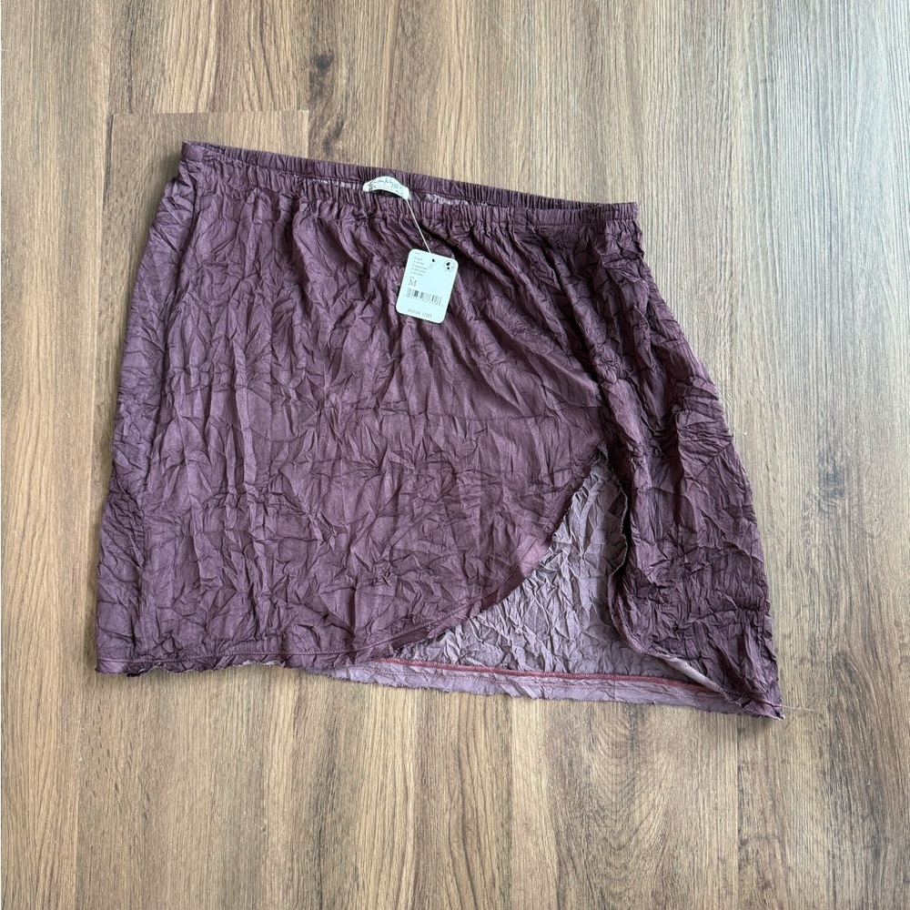 Free People Mini Skirt in Plum
